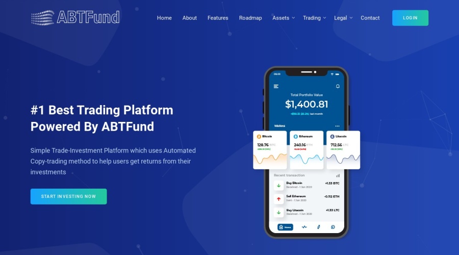 Screenshot of abtfund.io