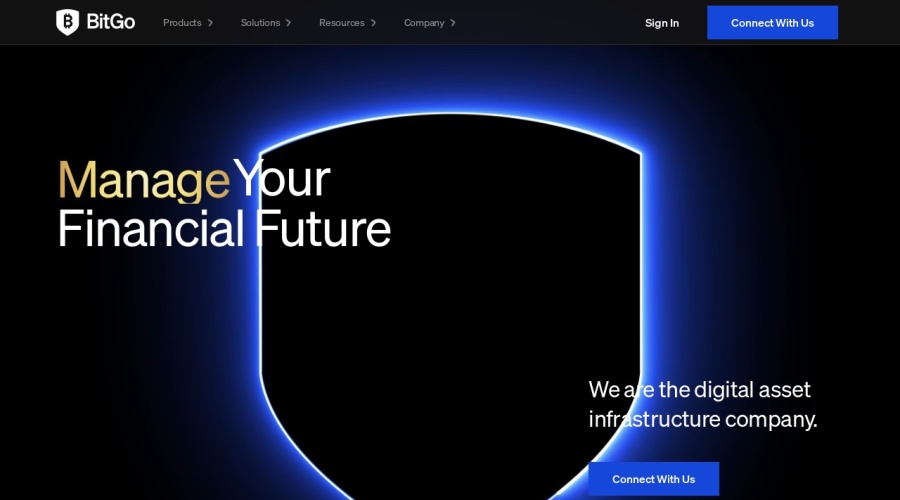 Screenshot of bitgo.com