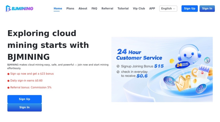 Screenshot of bjmining.com
