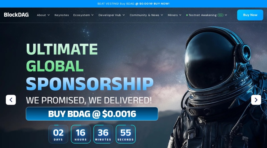 Screenshot of blockdag.network