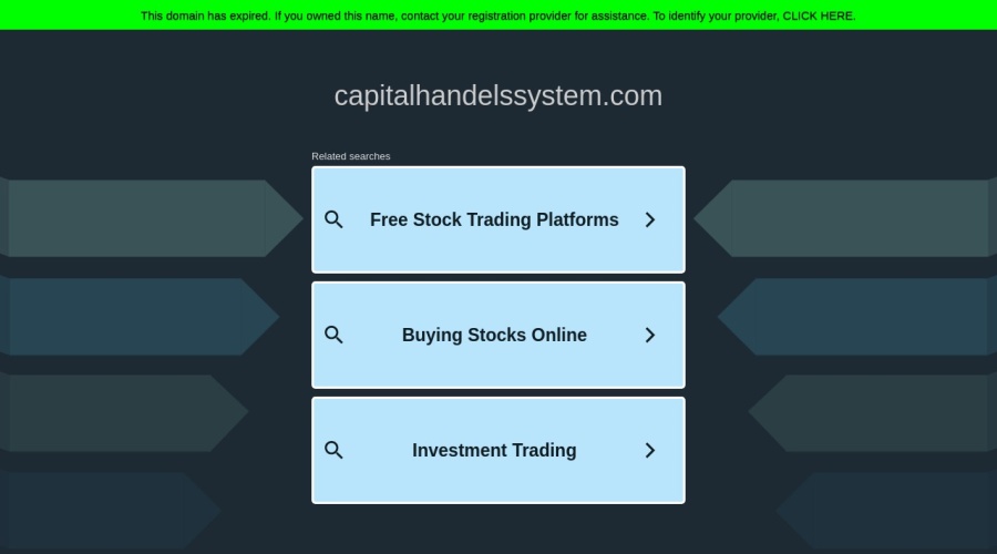 Screenshot of capitalhandelssystem.com