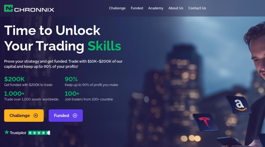 Screenshot of chronnix.com