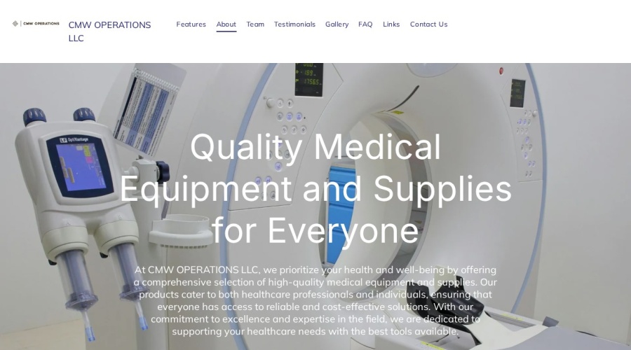 Screenshot of cmwoperationsllc.com