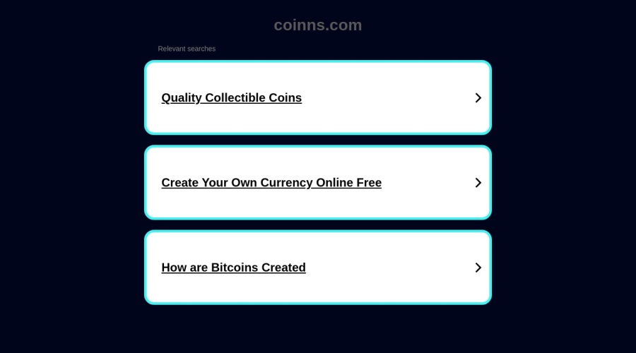 Screenshot of coinns.com