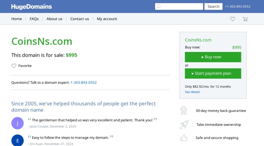 Screenshot of coinsns.com