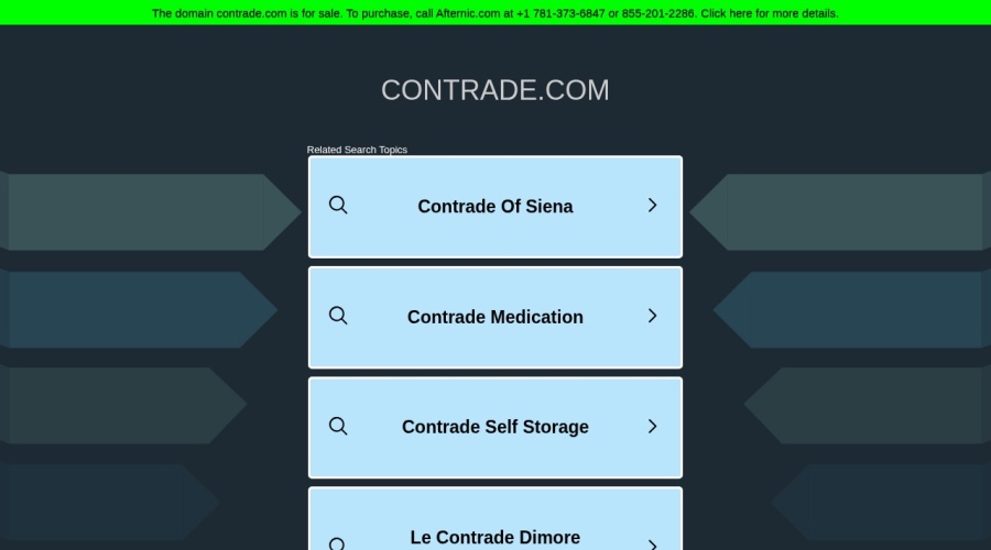 Screenshot of contrade.com