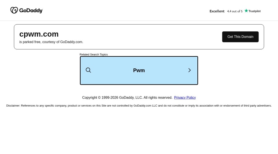 Screenshot of cpwm.com
