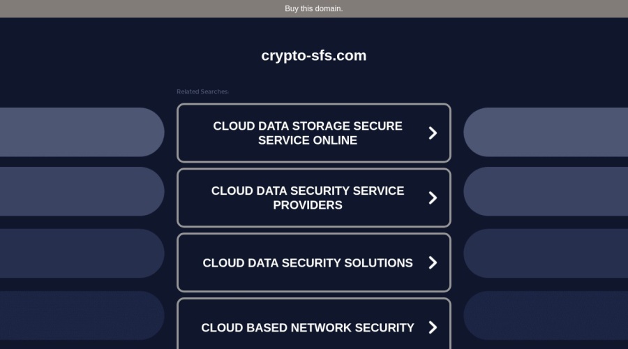 Screenshot of crypto-sfs.com