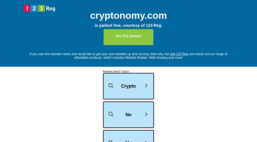 Screenshot of cryptonomy.com