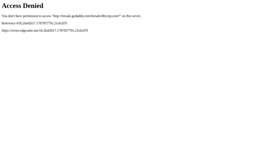 Screenshot of dfr_ corp.com