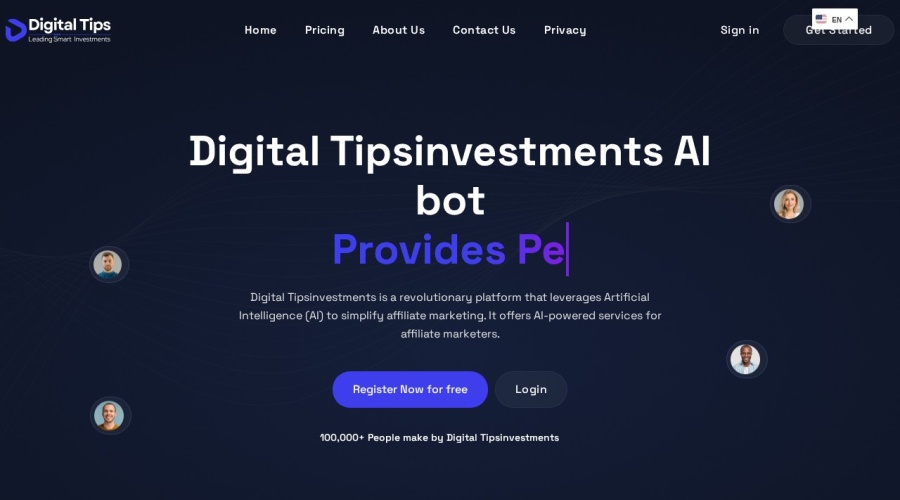 Screenshot of digital-tipsinvestments.com