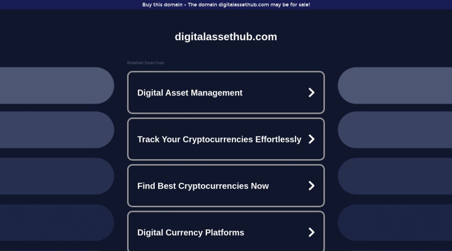 Screenshot of digitalassethub.com