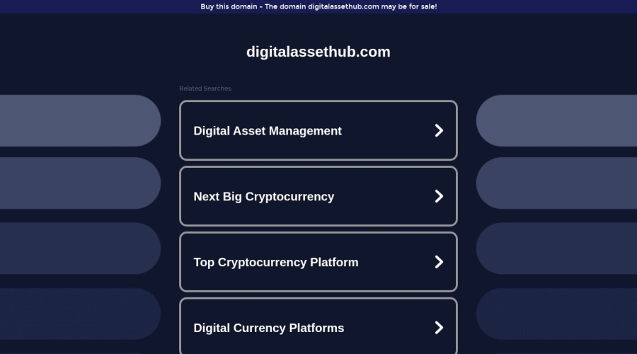 Screenshot of digitalassethub.com