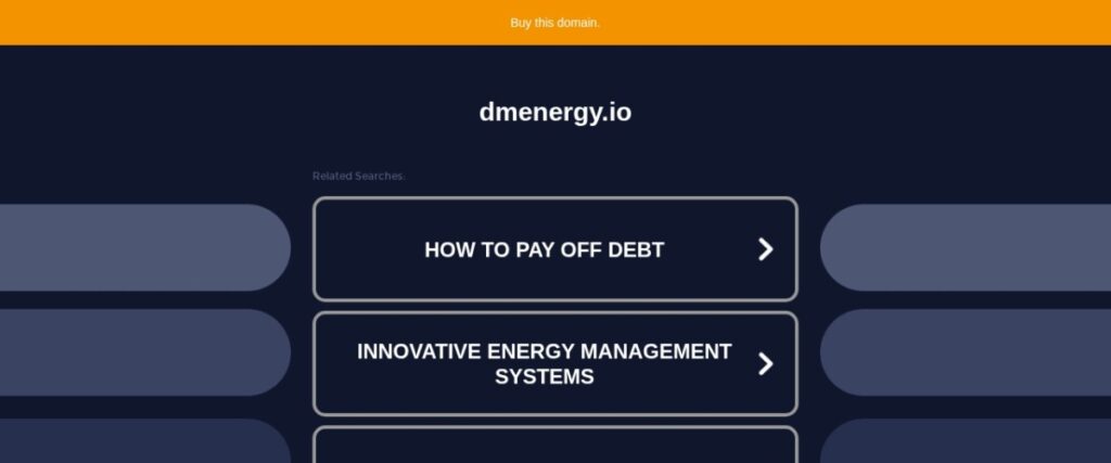 Screenshot of dmenergy. io