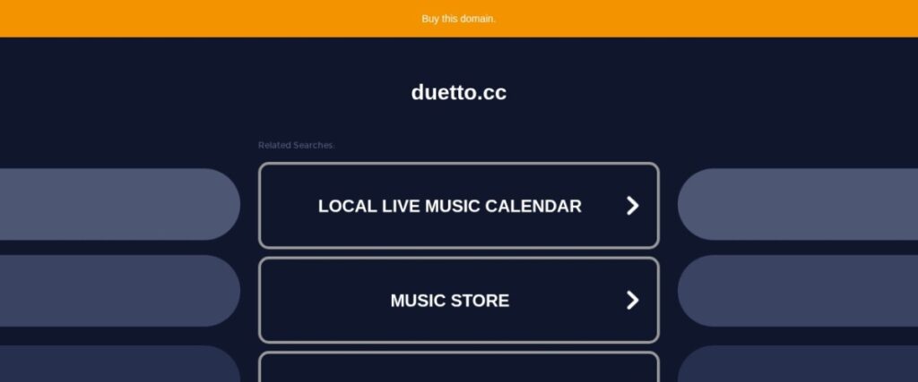 Screenshot of duetto.cc