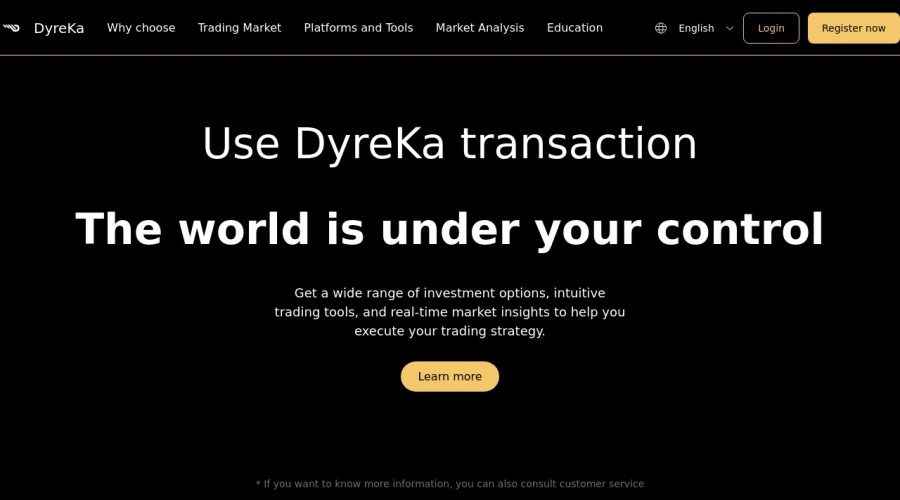 Screenshot of dyreka.com