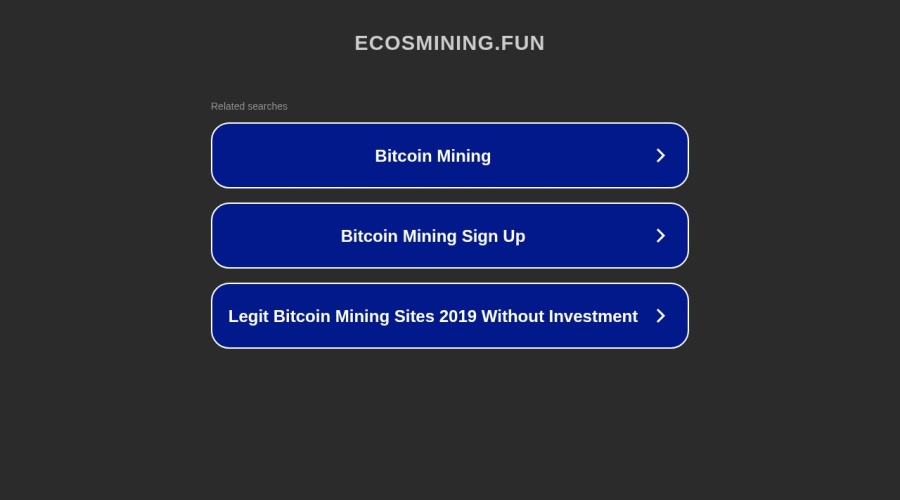 Screenshot of ecosmining.fun