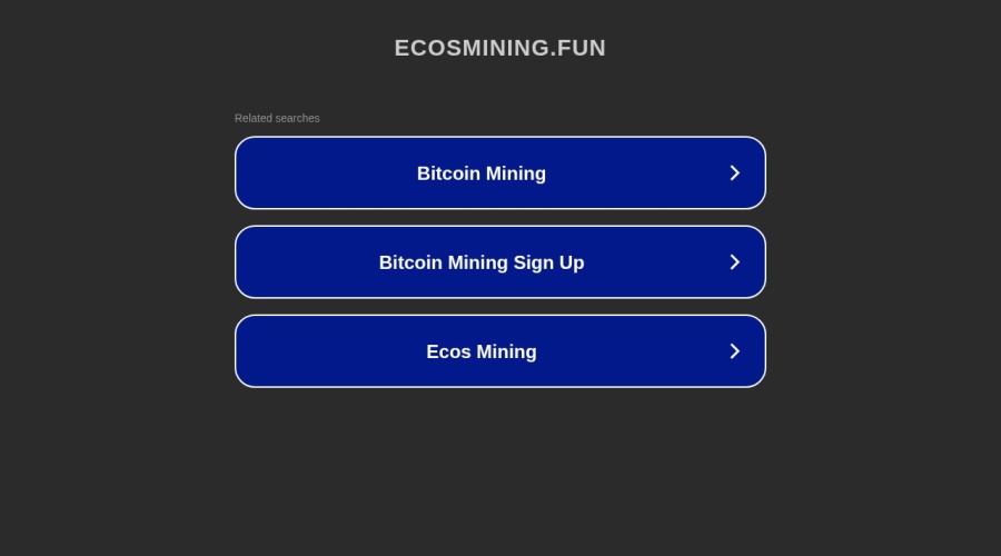 Screenshot of ecosmining.fun