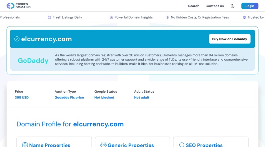 Screenshot of elcurrency.com