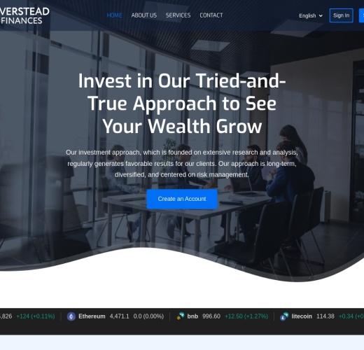 Screenshot of eversteadfinances.com