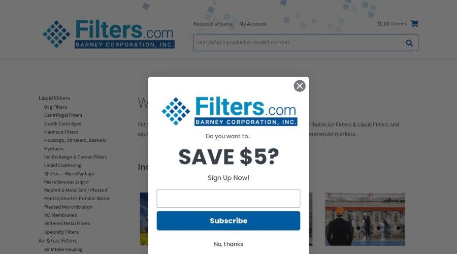 Screenshot of filter.com