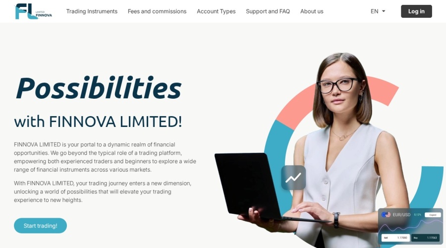Screenshot of finnova-limited.com