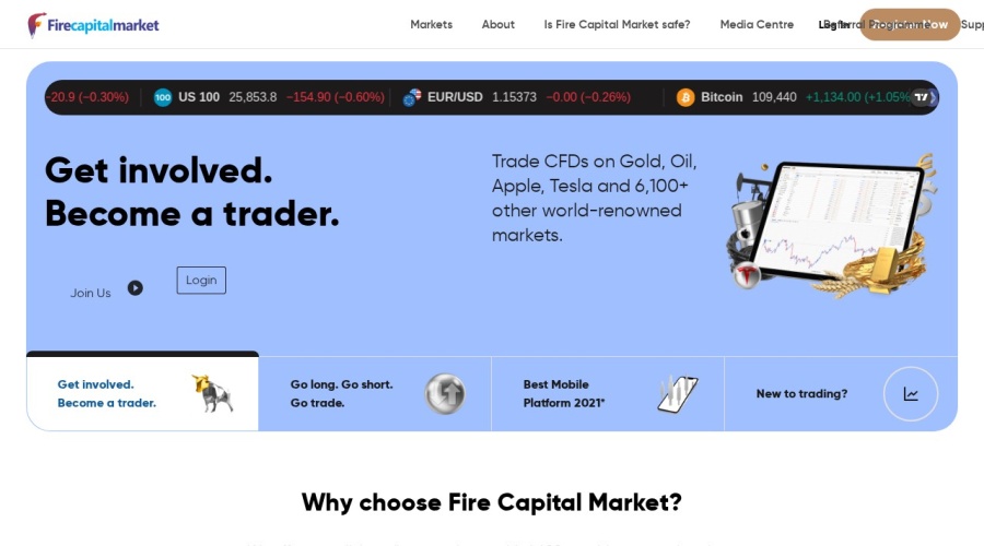 Screenshot of firecapitalmarket.com