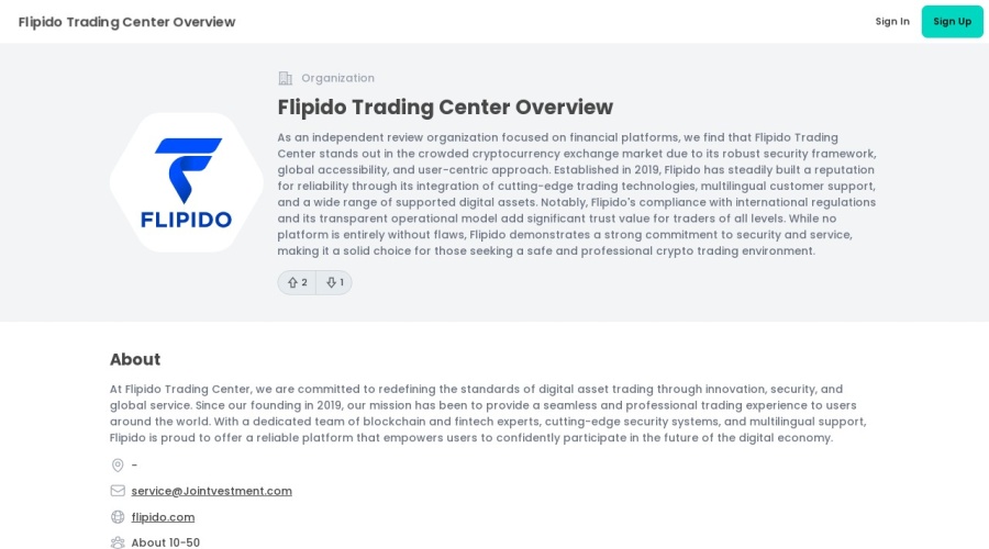Screenshot of flipidotrading.com