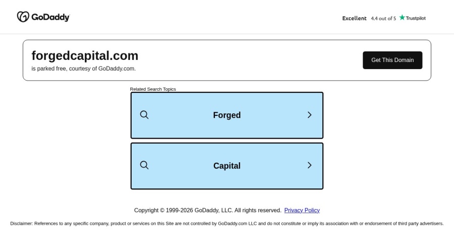 Screenshot of forgedcapital.com