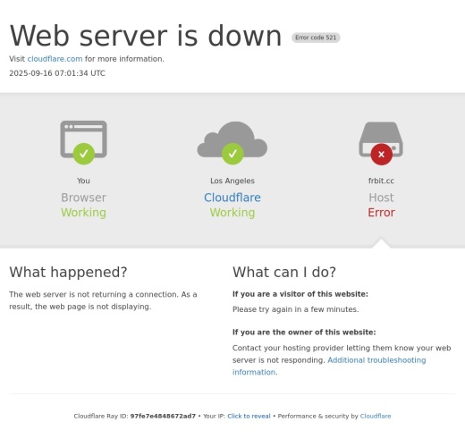 Screenshot of frbit.cc