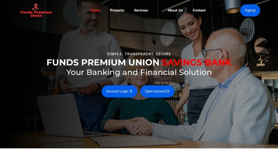 Screenshot of fundspremiumunion.com