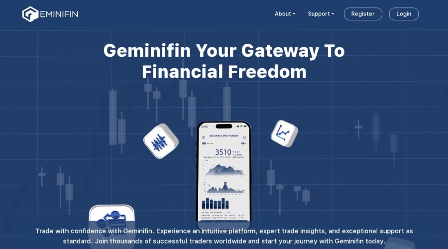 Screenshot of geminifin.com