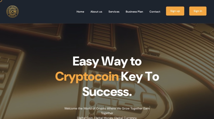 Screenshot of getcryptoworld.com