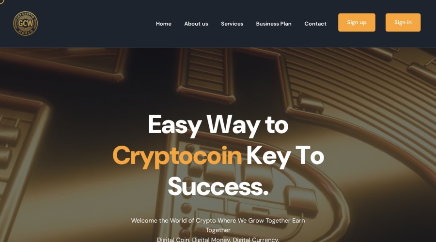 Screenshot of getcryptoworld.com