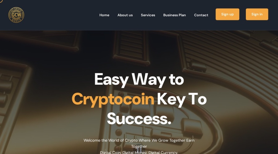 Screenshot of getcryptoworld.com