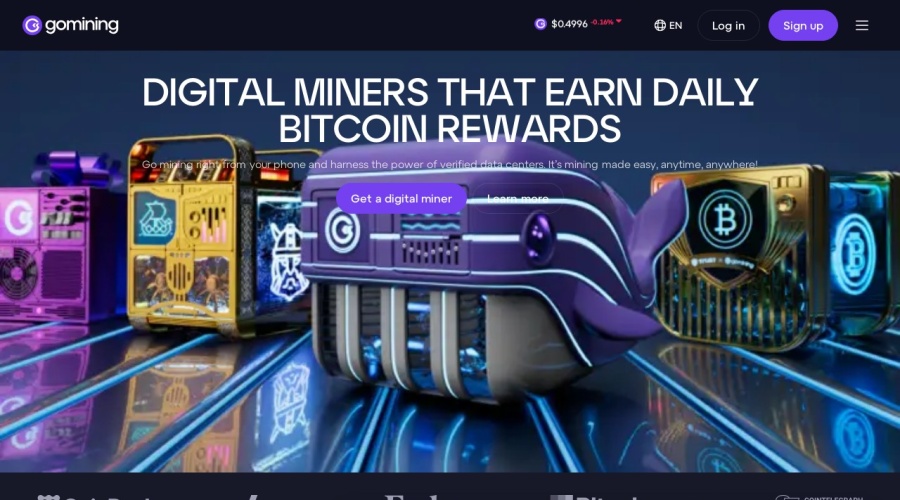 Screenshot of gomining.com