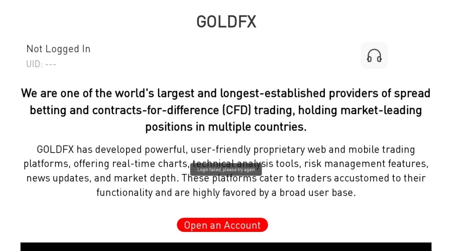 Screenshot of h5.goldfxee.com