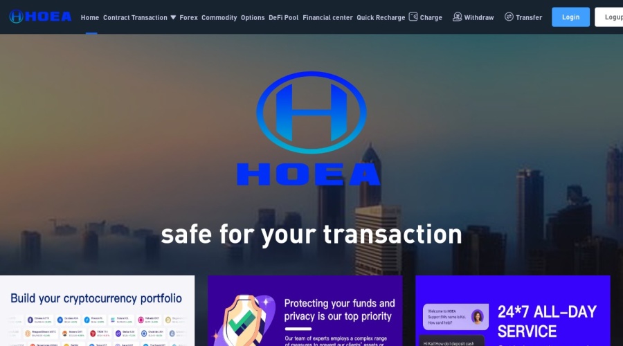 Screenshot of hoea-forex.com