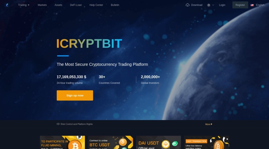 Screenshot of icryptebit.com