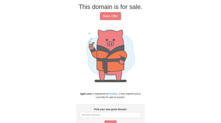 Screenshot of iggfx.com