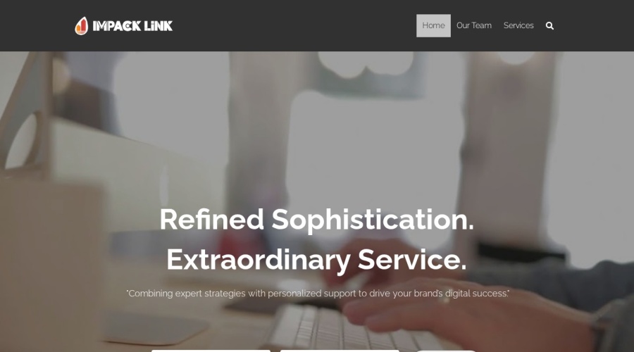 Screenshot of impacklink.com