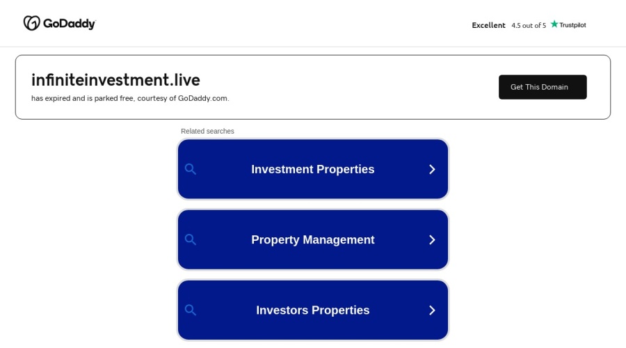 Screenshot of infiniteinvestment.live