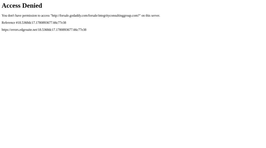 Screenshot of integrityconsultinggroup.com
