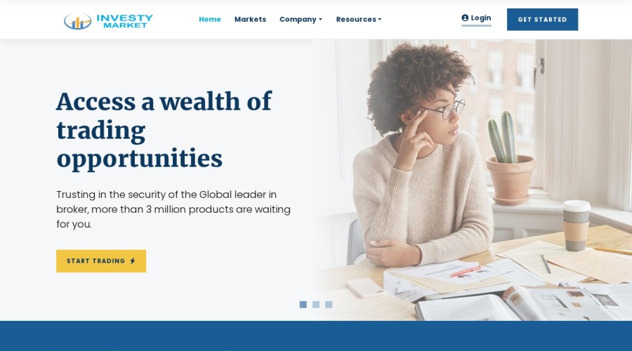 Screenshot of investymarket.com