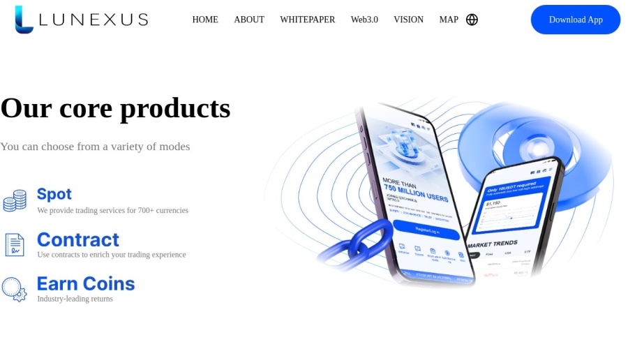Screenshot of lunexus.com