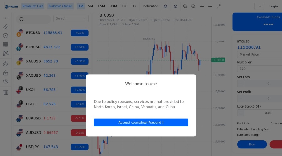 Screenshot of m.fxcmsafeltd.cc