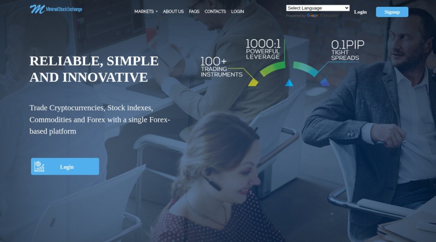 Screenshot of minstockexchange.com
