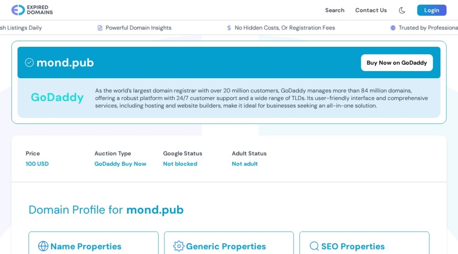 Screenshot of mond.pub