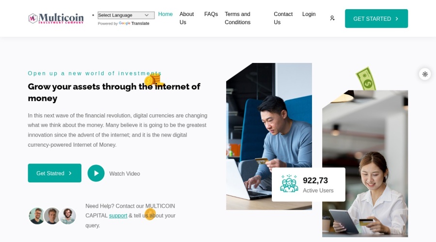 Screenshot of multicoin-capital.com