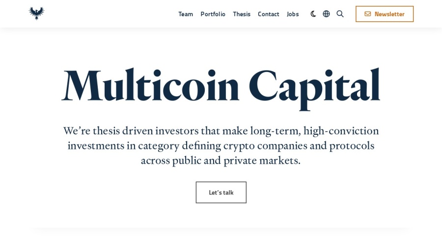 Screenshot of multicoin.capital